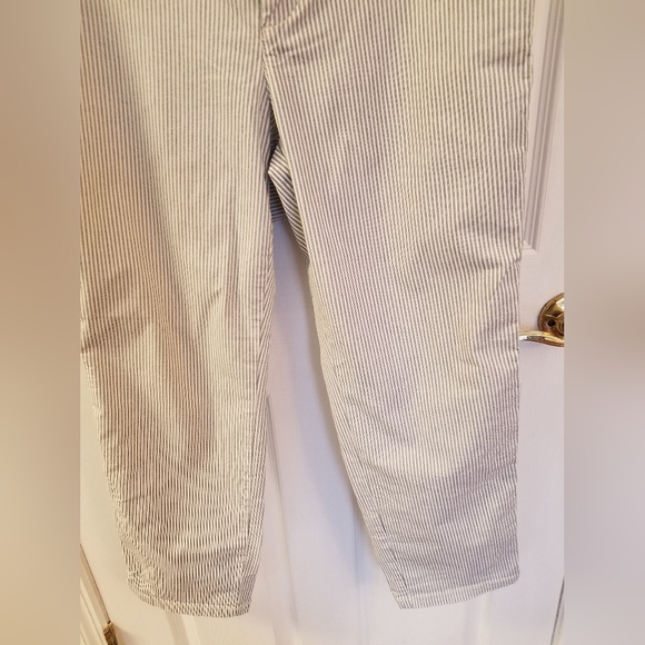 GAP Women's Girlfriend Khaki Ankle Stretch Pants Stripes Size 10 - Picture 6 of 15